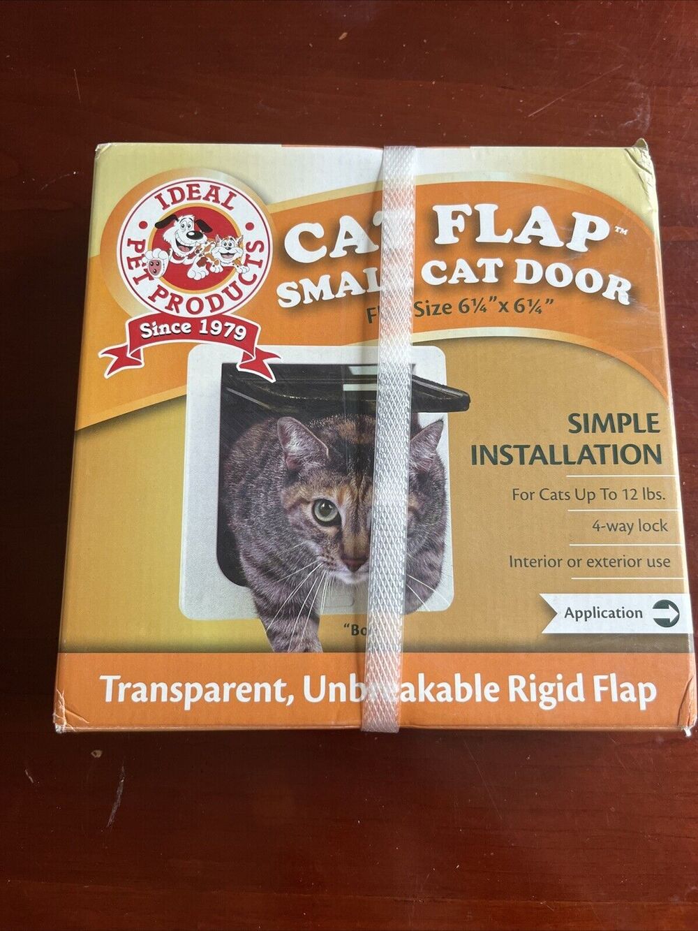 Cat Door Ideal Pet Products Fits Flap Size 6 1/4” x 6 1/4 “ Simple Installation